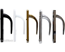 Door Handles uPVC set Stainless 92pz sprung double glazing pvc lever 220mm 240mm