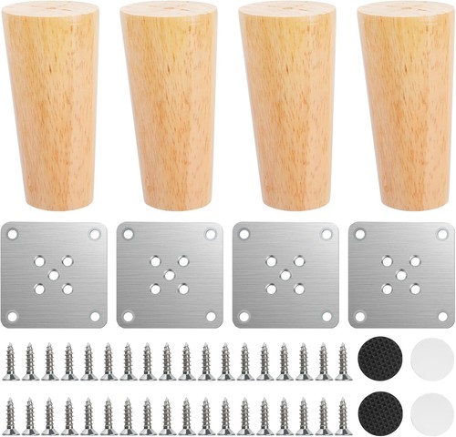 Wood furniture legs set - furniture, 4