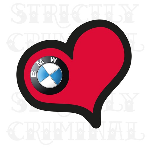 Love bmw sticker - love, my