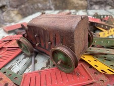 Vintage Meccano Tractor ,Vintage Maccano ,Motors,cogs,sheets Etc