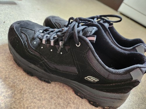 Ladies black skechers trainers - ladies,