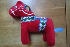 Plush Dala Horse 9" Tall Nordic Souvenir