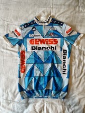 1980s Bianchi Team Gewiss Cycling Jersey Size 6 