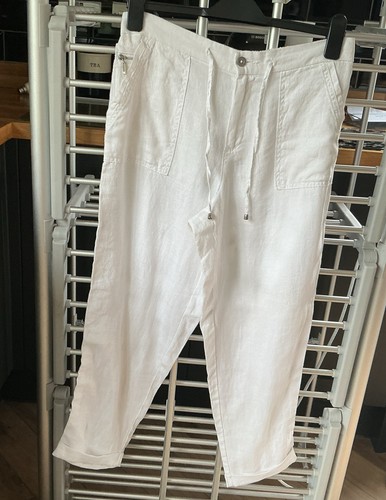 George white 100 linen - white, 100%