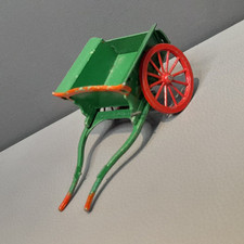 Vintage BRITAINS FARM TUMBREL CART Metal Green Original Paint Made In England 