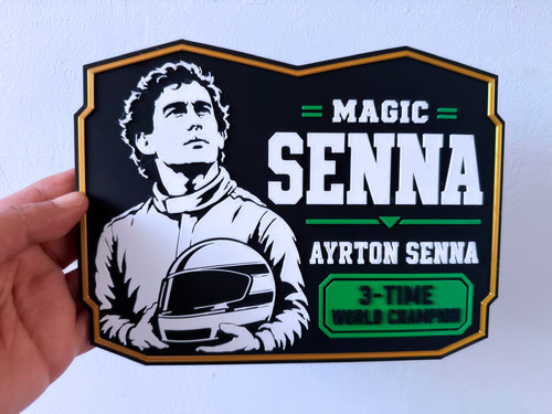 Ayrton senna legend - legend, plaque