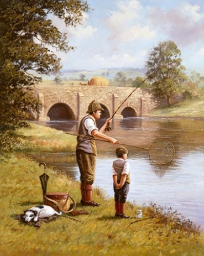 Fishing father and son - father,