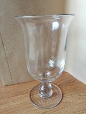 Antique Victorian Hand Blown ( bubbles in glass ) Cut Glass Celery Vase
