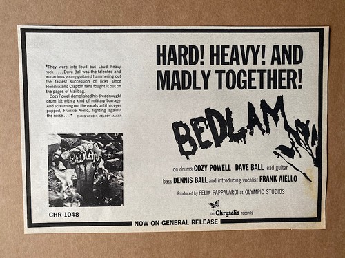 Bedlam cozy powell - powell, memorabilia