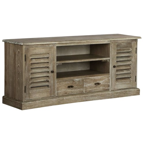 Solid mindi wood cabinet - solid, tv