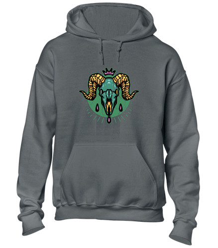 Goat skull hoody - hoody, hoodie