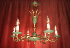 CHANDELIER EMPIRE MEDIUM BRASS