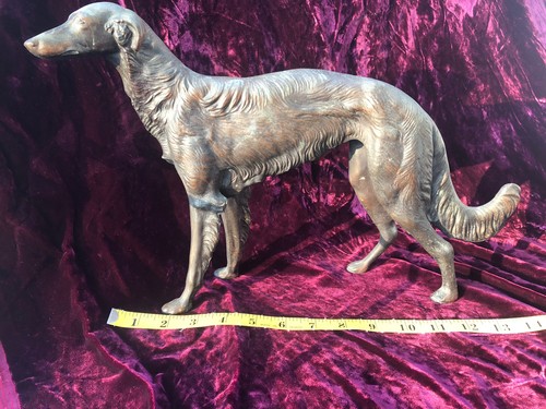 Bronze borzoi russian - borzoi,