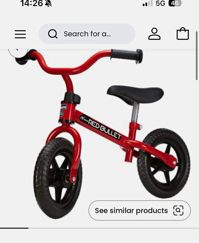 Chicco bullet balance bike - balance,