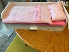 Designe Friend White Dolls Bed With Covers