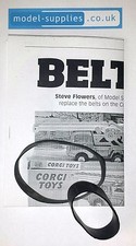 Corgi GS64A FC Jeep Conveyor Reproduction Black Rubber Belt Set & Instructions
