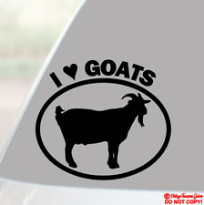 I LOVE GOATS Vinyl Decal