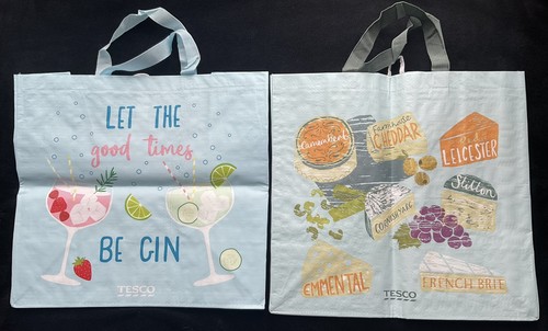 Tesco shopping bags new cheese - shopping,
