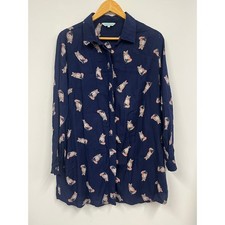 Dickins & Jones Navy Viscose