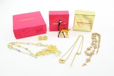 Butler & Wilson Jewellery Matching Set Lady with Dog Floral Signed Branded x 4