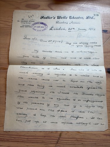 1912 letterhead sadler - -, sadler’s