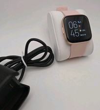 Fitbit Versa 2 Health & Fitness Smartwatch Voice Control Sleep Score Pink- Used