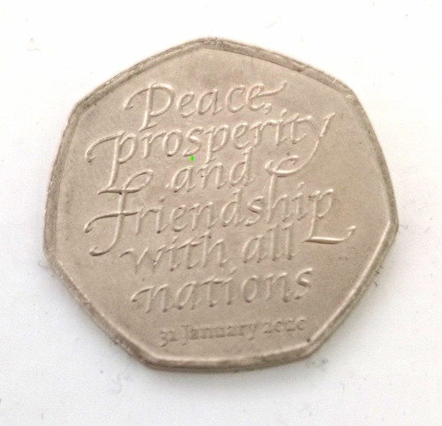 50p 2020 peace prosperity - 50p,
