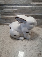  large White Ceramic Rabbit