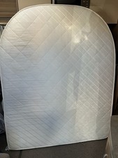 Caravan Island Bed Mattress and Bolster. Colour Cream double sized