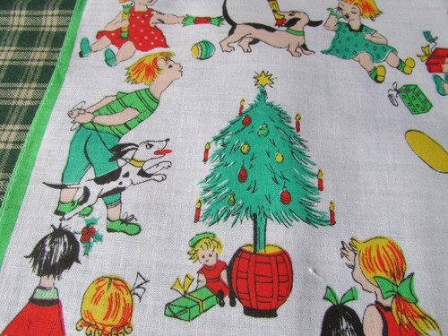 Vintage retro handkerchief - vintage,