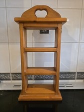 Vtg Wood Wall Trinket Shelf 3