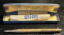 Vintage Gold Plated Yard-o-lead Propelling Pencil in Original Case