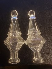 GORGEOUS! pair VINTAGE CLEAR