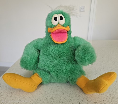 Dudley duck green plush - duck, soft