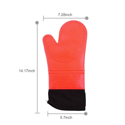 Oven glove with - .oven, cotton