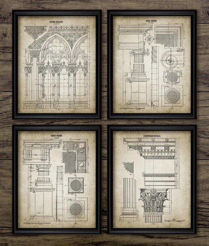 Architectural orders prints - architectural,