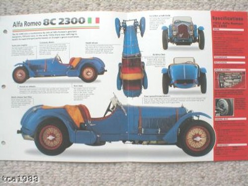Alfa romeo 2300 spec - alfa, 8-c
