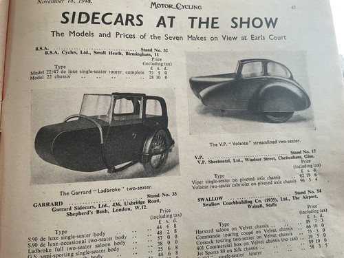 Sidecars earls court show - earls,