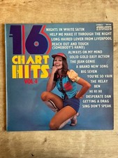 16 Chart Hits Vol 4 - Various 70's Pop - Original 1973 Vinyl - Good Cond - Rare