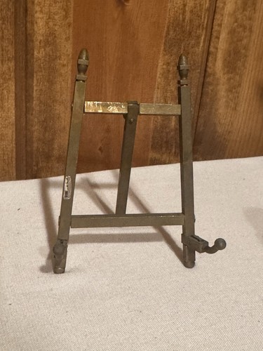 Vintage brass easel - brass,