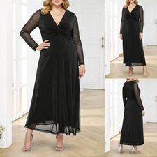 Plus Size Women Glitter Mesh