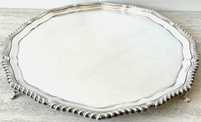 Barker Bothers Silver Plate Salver Tray - C. 1885 – Large 18inch or 46cm diam