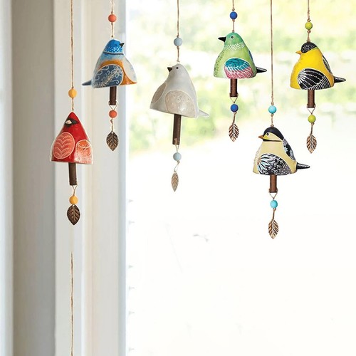 Cute ceramic resin wind chimes - wind,
