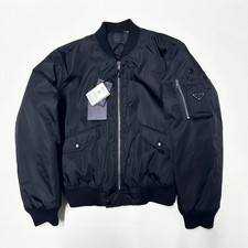 100% AUTHENTIC PRADA RE-NYLON SIZE S SMALL M BOMBER JACKET MENS BLACK PUFFER NEW