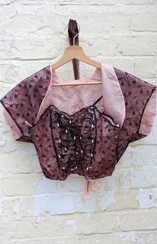 Vintage 1959s pink black - pink,