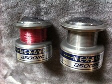 2 x Shimano Nexave 2500 Spare Spools - fit Nexave 2500 and 3000 rear drag reels