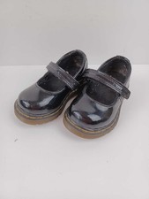 Dr Martens Airwair Mary Jane Shoes Infant Girls Size 3 EU 19 Black Leather
