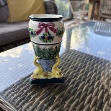 Vintage Maruhon Ware Ornate Flower Vase Made In Japan