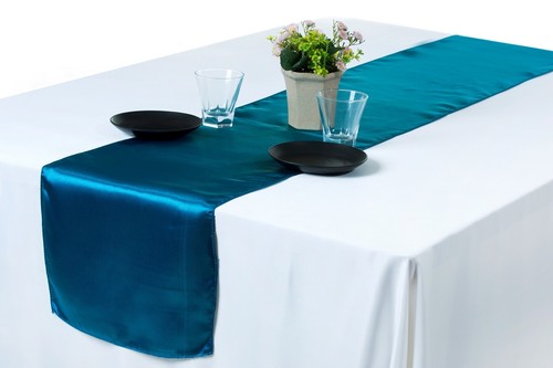 Pcs satin table runners - 10, 12"