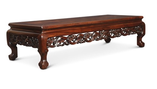 Pair chinese hardwood low - of,
